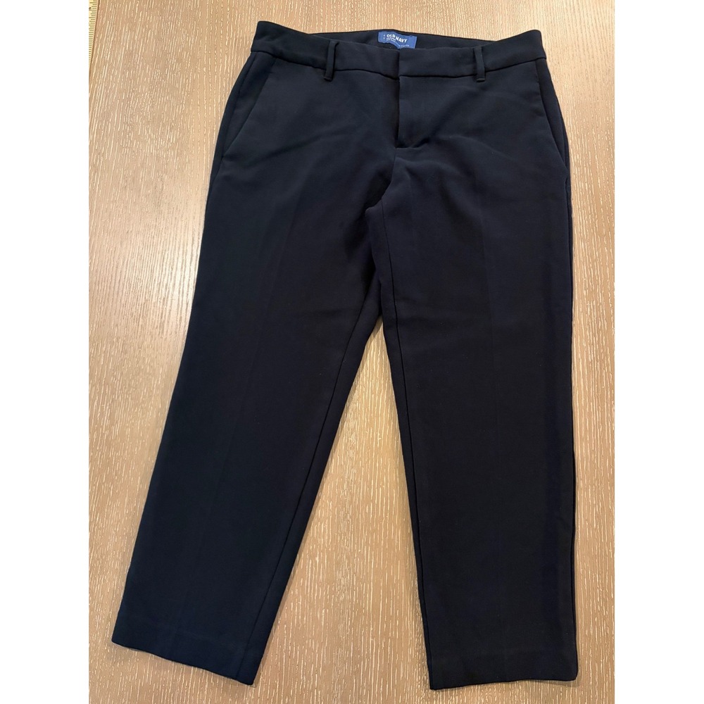 Old Navy Pixie‎ Pants Womens 8 Regular Black Office Casual Ankle Stretch Career